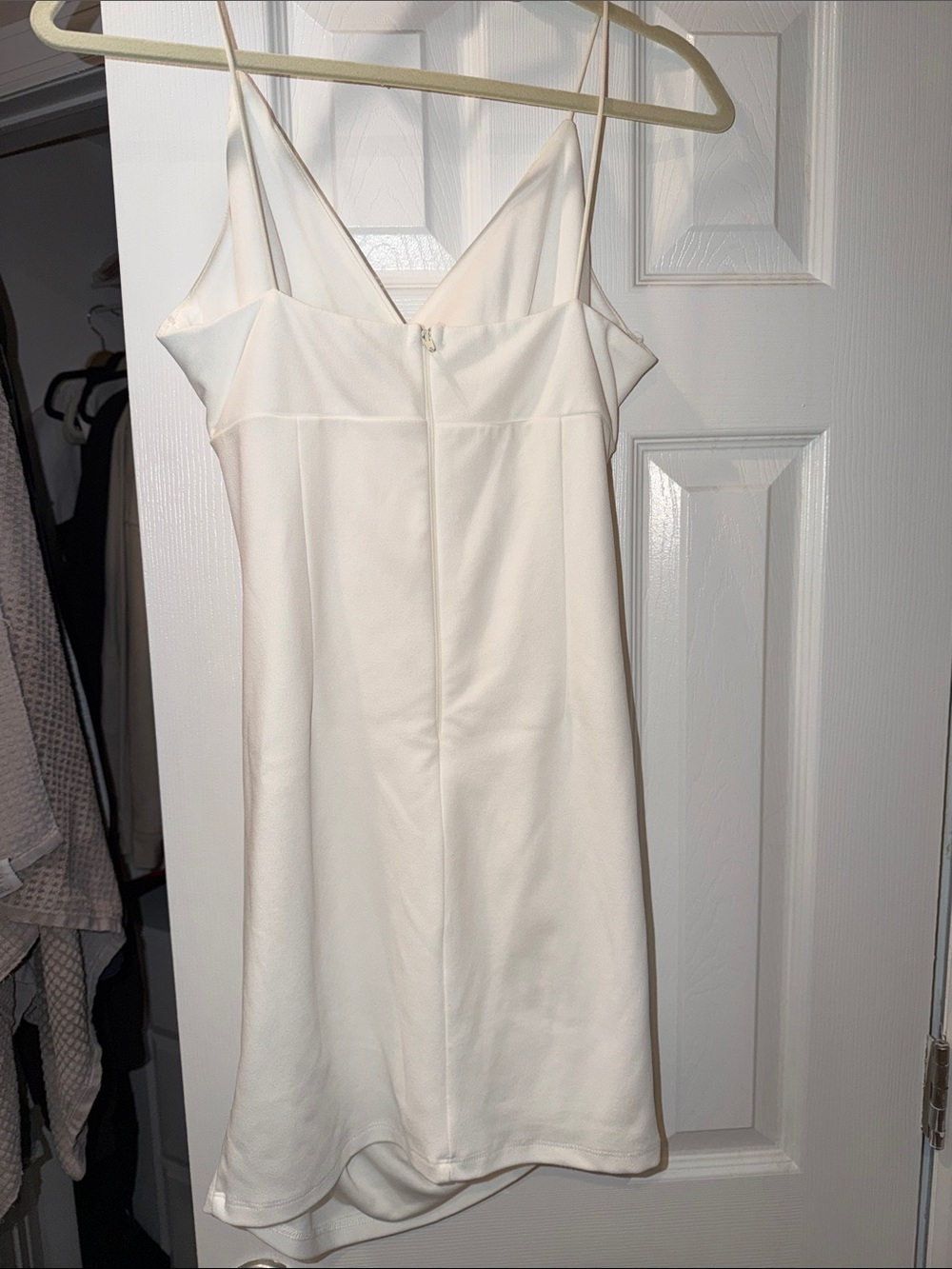 Windsor Cream Ruched Slip Mini Dress - Picture 2 of 2